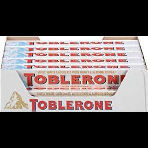 Toblerone Swiss White Chocolate Bars With Honey & Almond Nougat, 20 - 3.52 Oz Bars,, 20Count