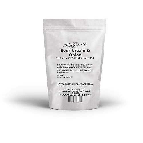グルメフライドポテトシーズニングサワークリームとオニオン、2ポンド Gourmet Fries Seasonings Sour Cream and Onion, 2 Pound
