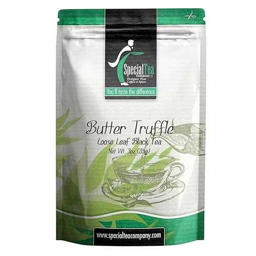 スペシャルティーバタートリュフ紅茶、ルーズリーフ、3オンス Special Tea Butter Truffle Black Tea, Loose Leaf, 3 Ounce
