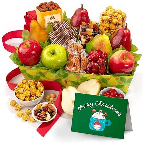 A Gift Inside Christmas Orchard Delight Fruit and Gourmet Basket Gift｜Glomarket