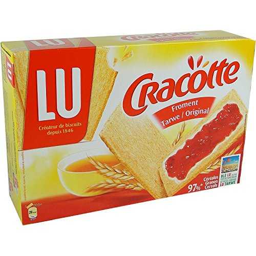 6箱 - Lu Cracottes クリスプ小麦粉スライスクラッカー 8.8オンス、6パック 6 Boxes - Lu Cracottes Crisp Wheat Flour Slices Crackers 8.8 Oz, 6Pack