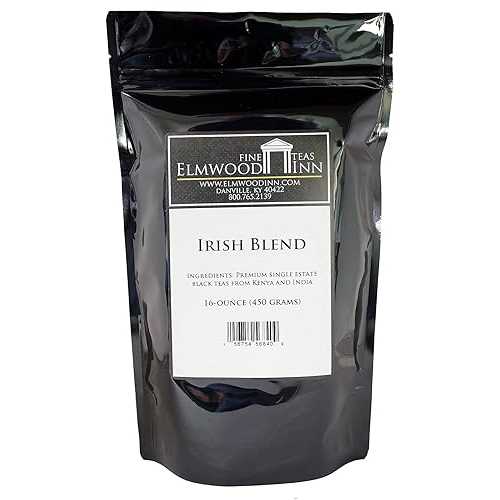 Elmwood Inn Fine Teas Irish Blend Black Tea, 16-Ounce Pouches