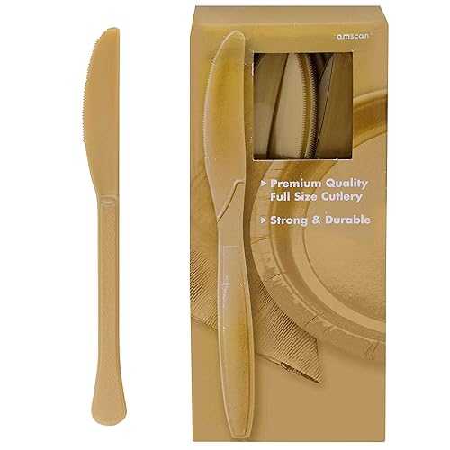 Amscan Big Party Pack Plastic Knives, 8.1