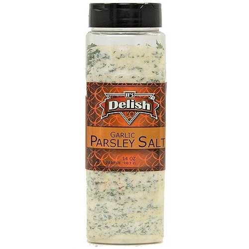 It's Delish Garlic Parsley Salt by Its Delish, (Large Jar)