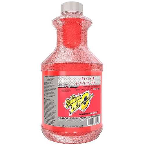 Sqwincher Zero Liquid Concentrate, Fruit Punch, 64 fl oz (Case of 6)
