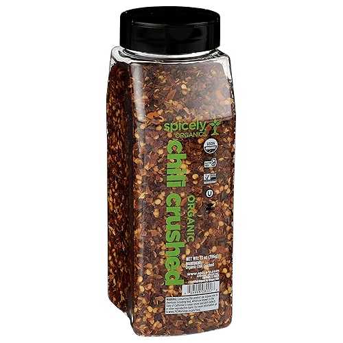 スパイシーなオーガニックチリクラッシュ 13 オンス グルテンフリー認定 Spicely Organic Chili Crushed 13 Oz Certified Gluten Free 5,241円