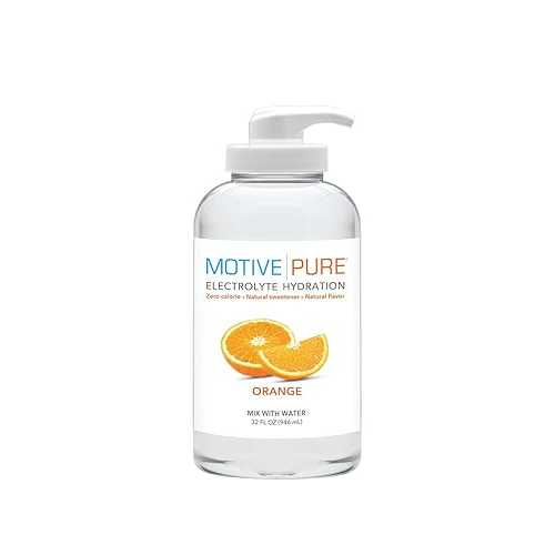 MOTIVE PURE Electrolyte Hydration, Orange, 32 oz Pump Bottle