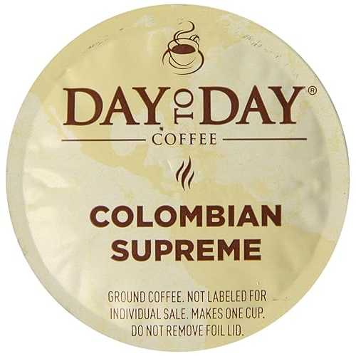 Day To Day Coffee Day To Day Colombian Supreme Light Roast Single Serve Coffee Pods, 12 Count Box (Pack of 6), for K-Cup Keurig Brewer