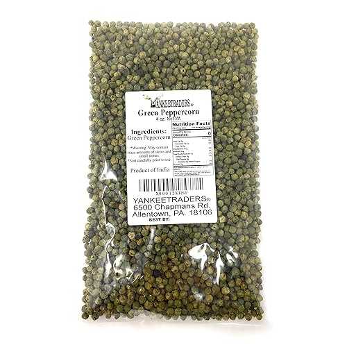 YANKEETRADERS Yankee Traders Brand Peppercorns Pack, Green, 4 Ounce