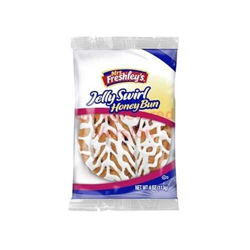 Mrs. Freshley's Mrs.Freshleys Jelly Swirl Honey Bun, 4 Ounce -- 54 per case.