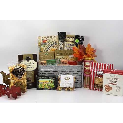 Gift Basket Village: Celebration of Fall - Gourmet Crackers, Cheese, Nuts, Wafers, & Snacks Assortment