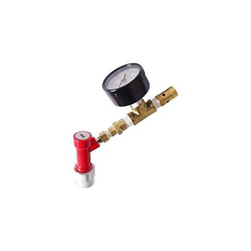 ピンロックQD調整可能な圧力リリーフバルブ付き圧力計付き Homebrewers Outpost Pin Lock QD Adjustable Pressure Relief Valve W/Pressure Gauge｜Glomarket