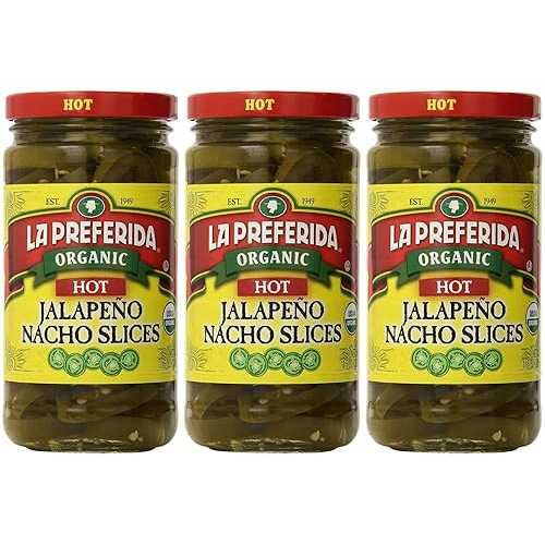 La Preferida オーガニック ハラペーニョ ナチョ スライス、ホット、11.5 オンス (3 個パック) La Preferida Organic Jalapeno Nacho Slices, Hot, 11.5 Ounce (Pack of 3)