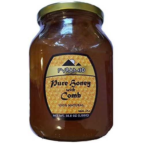 コーム付きピュアハニー 38.8オンス PYRAMID HONEY PURE HONEY WITH COMB 38.8 OZ