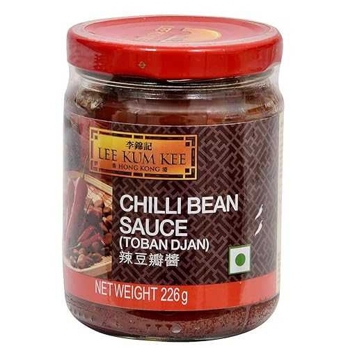 Lee Kum Kee チリビーンソース (トーバンジャン)、8 オンス瓶 (4 個パック) Lee Kum Kee Chili Bean Sauce (Toban Djan), 8-Ounce Jars (Pack of 4)