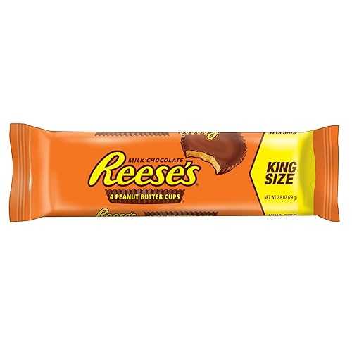 REESE'S ピーナッツバターカップ チョコレートキャンディ キングサイズ (24個パック) REESE'S Peanut Butter Cups, Chocolate Candy, King Size (Pack of 24)
