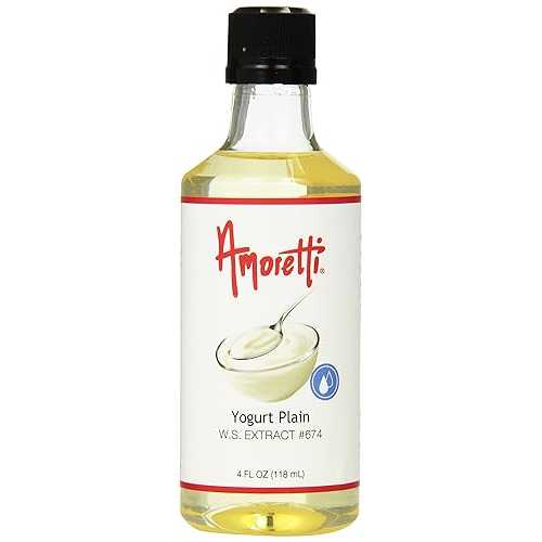 アモレッティ プレーン ヨーグルト エキス、4.0 液量オンス Amoretti Plain Yogurt Extract, 4.0 Fluid Ounce