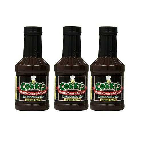 Corky's メンフィス独自のバーベキューソース - オリジナル (3 パック) FIAHNG Corky's Memphis' Own Bar-B-Que Sauce- Original (3 Pack)