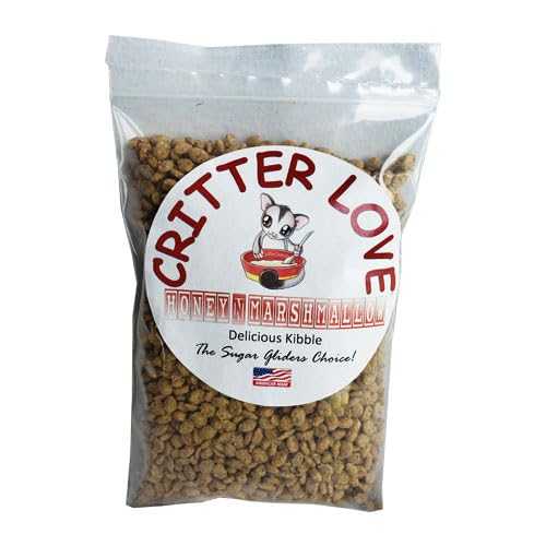フクロモモンガ用クリッターラブハニー&マシュマロキブル Critter Love Honey & Marshmallow Kibble for Sugar Gliders