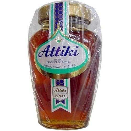Attiki ピュア ギリシャ ハニー、16 オンス ボトル (3 個パック) Attiki Pure Greek Honey, 16-Ounce Bottles (Pack of 3)