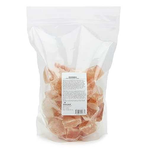 IndusClassic 5 lbs Sole Himalayan Salt Chunks Stone, Increase Hydration, Energy, Vibration, and Replenish Electrolytes with 84 Trace Minerals
