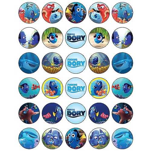 30 x Edible Cupcake Toppers - Ocean Explorer Inspired Collection of Edible Cake Decorations / Uncut Edible on Wafer Sheet NATURAL BEHAVIOUR 30 x Edible Cupcake Toppers - Ocean Explorer Inspired Collection of Edible Cake