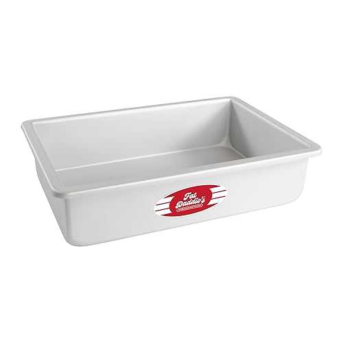 Fat Daddio's POB-7113 Anodized Aluminum Sheet Cake Pan, 7 x 11 x 3 inch