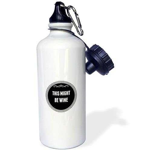 3dRose might be wine-Sports Water Bottle, 21oz , Multicolored