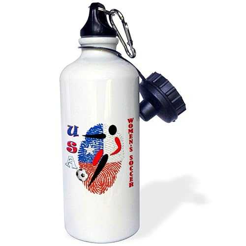 3dRose USA Womens Soccer. Popular Image. -Sports Water Bottle, 21oz , 21 oz, Multicolor