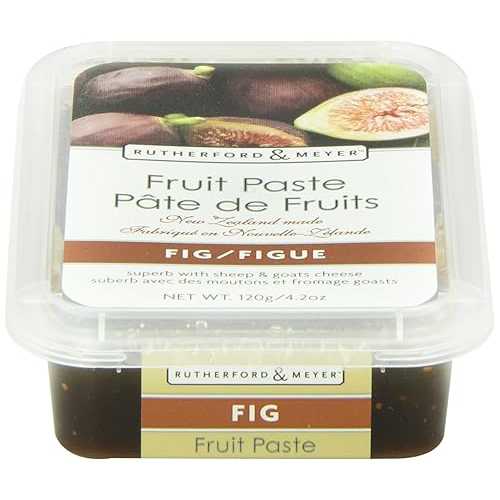 ラザフォード＆マイヤー フルーツペースト、イチジク、4.2オンス容器（4個パック） Rutherford & Meyer Rutherford and Meyer Fruit Paste, Fig, 4.2-Ounce Containers (Pack of 4)