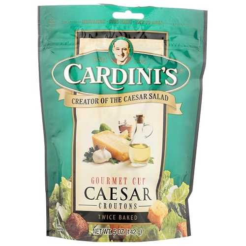 Cardini's Gourmet Cut Caesar Croutons 5 Ounces (Case of 12)