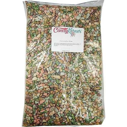 Candy Korner Chocorocks Riverstones Nuggets- Candy Coated Chocolate Shaped River Stones - 5 Pound ( 80 OZ )