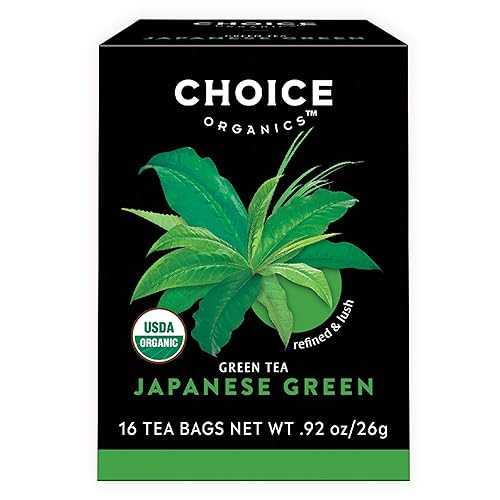 Choice Organic Teas Choice Organics - Organic Japanese Green Tea (6 Pack) - Compostable - Contains Caffeine - 96 Organic Green Tea Bags