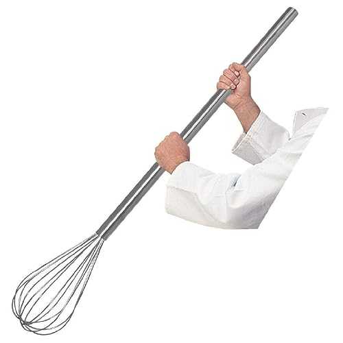VOGUE Tablecraft MW40 Browne 40" Teardrop Shaped Whip,Silver, 1 Count (Pack of 1)|Glomarket