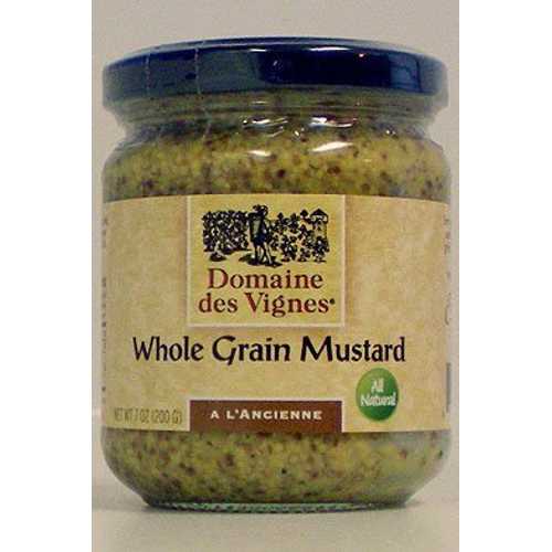 その他 Encore Specialty Food Importers Domaine Des Vignes Whole Grain Mustard 7 Oz.