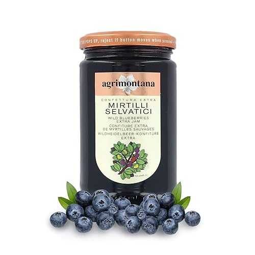 ブルーベリー Agrimontana Wild Blueberry Extra Jam, 350 Grams / 12.34 Ounces