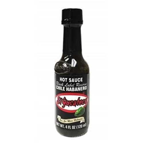 El Yucateco Black Label Reserve Hot Sauce, 4 Ounce画像