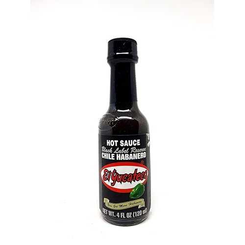 RetailSource エル ユカテコ ブラック ラベル リザーブ チリ ハバネロ ホットソース、3 個 RetailSource El Yucateco Black Label Reserve Chile Habanero Hot Sauce, 3 Count画像