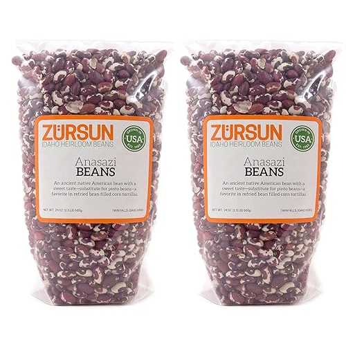 Zursun Heirloom ドライ アナサジ ビーンズ 各 24 オンス (2 パック) Z・・rsun Zursun Heirloom Dry Anasazi Beans 24 oz each (2-Pack)