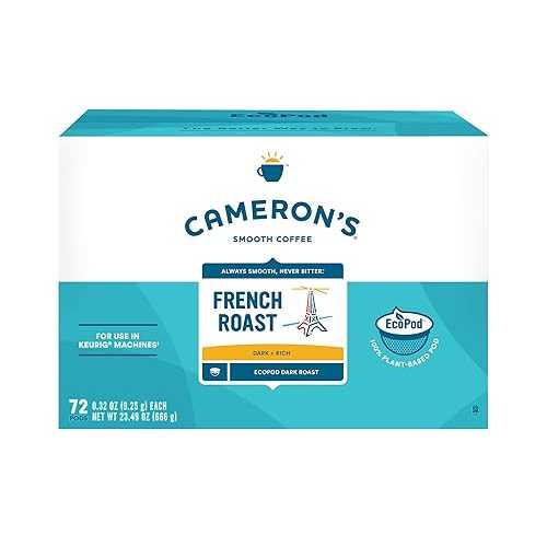 Cameron\'s Coffee Single Serve Pods, French Roast, 72 Count (Pack of 1)