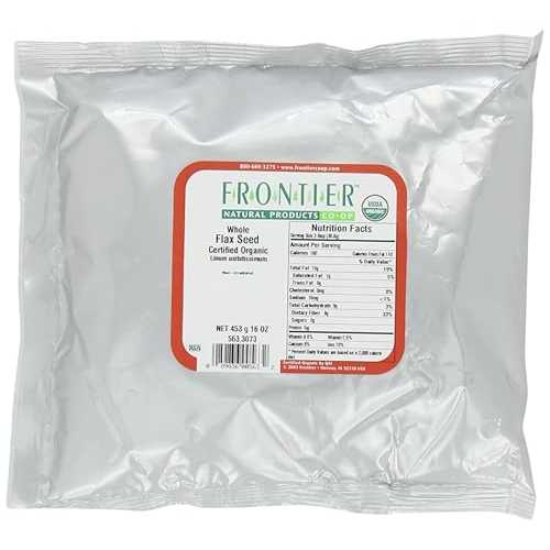 Frontier 亜麻仁 丸ごと認定オーガニック、16 オンス袋 (3 個パック) Frontier Co-op Frontier Flax Seed Whole Certified Organic, 16 Ounce Bags (Pack of 3)