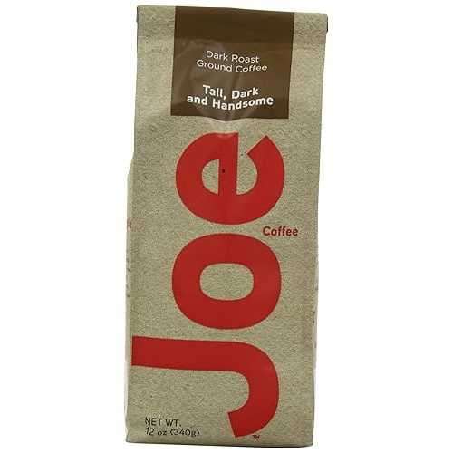Joe Tall、ダークでハンサムな挽いたコーヒー、12オンスバッグ（3個パック） Joe Knows Coffee Joe Tall, Dark and Handsome Ground Coffee, 12-Ounce Bags (Pack of 3)