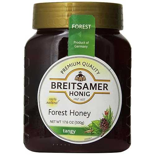 Breitsamer Honig ピリッとした森のハニー、17.6 オンス (6 個パック) Breitsamer Honig Tangy Forest Honey, 17.6 Ounce (Pack of 6)