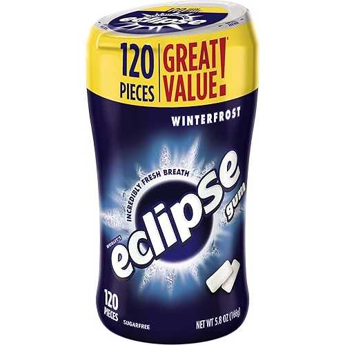 Eclipse Winterfrost Sugarfree Chewing Gum, 120 Count (Pack of 1)