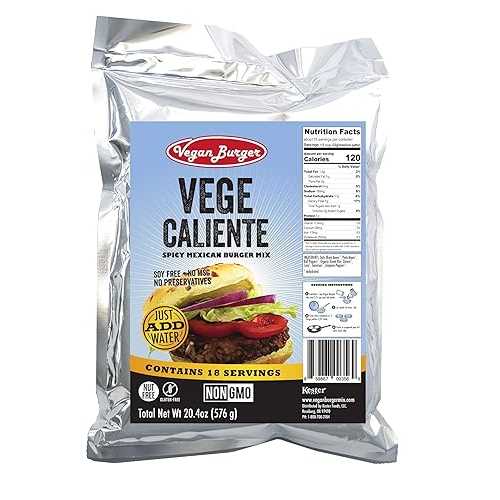 ビーガンバーガー (18 袋入り): ベジカリエンテミックス - 10 年以上の長期保存 Vegan Burger (18 Serving Bag): Vege Caliente Mix - Long Term Storage 10+ Years