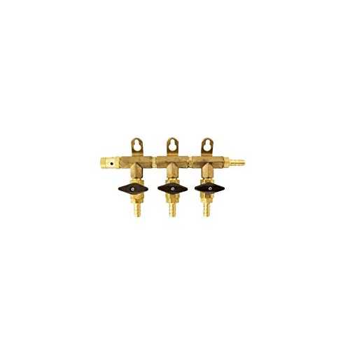 ガスマニホールド - 3ウェイ Homebrewers Outpost Gas Manifold - 3 Way