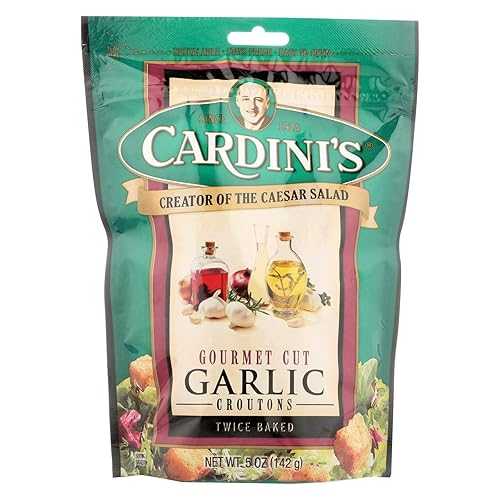 Cardini グルメクルトン、ガーリック、5 オンスパッケージ (12 個パック) Cardini's Cardini Gourmet Croutons, Garlic, 5-Ounce Packages (Pack of 12)