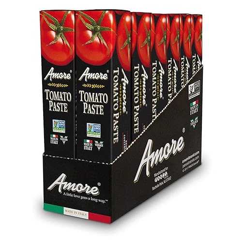 Amore Vegan Tomato Paste In A Tube - Double Concentrated, Non GMO Certitied and Made In Italy (Pack of 12)