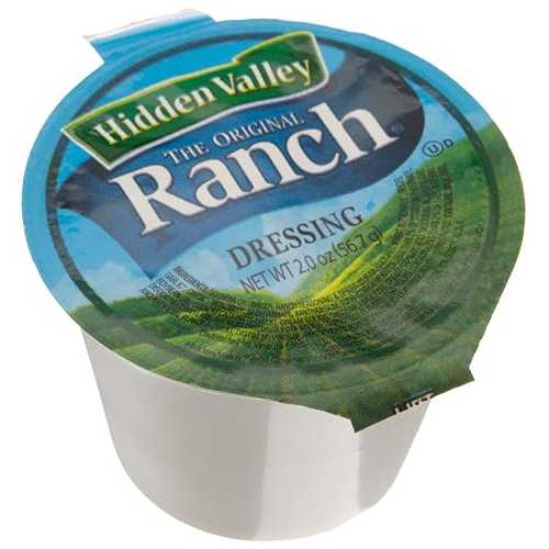 Hidden Valley Dressing オリジナル ランチ、2 オンス カップ (96 個パック) Hidden Valley Dressing Original Ranch, 2-Ounce Cups (Pack of 96)