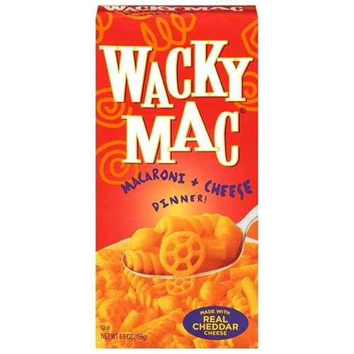 奇抜なマカロニ + チーズディナー 5.5 オンス (3 個パック) Wacky Macaroni + Cheese Dinner 5.5 OZ (Pack of 3)